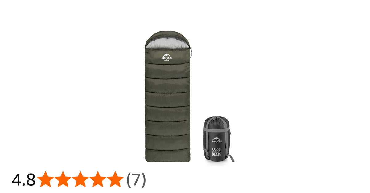 Naturehike U350 NH20MSD07 Hiking Sleeping Bag - Coffee - Right