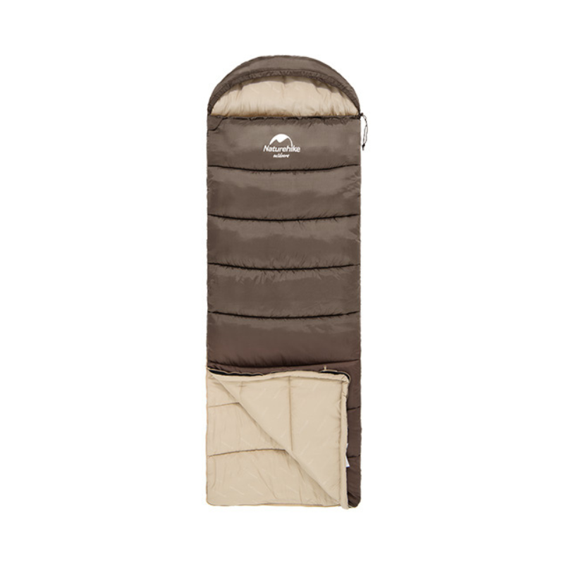 Naturehike Sleeping Bag U350S NH20MSD07, Army Green, Left-Hand, 3-Season