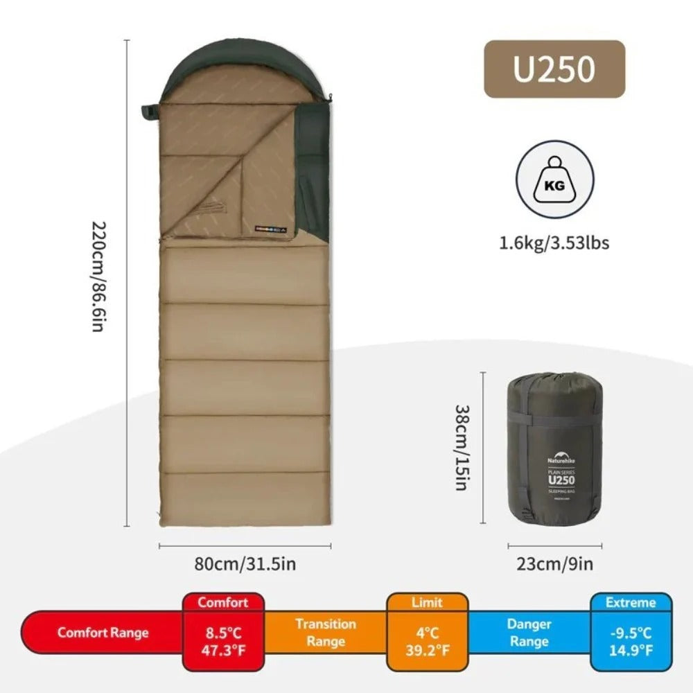 Naturehike Sleeping Bag u250 Sunny Day CNK2550WS028 Navy Blue Left 150 g | Camping