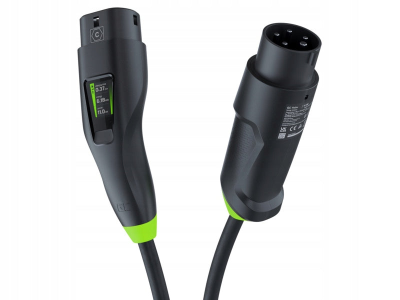 Green Cell Habu EV Charging Station - 11 kW - 16 A - 7 m - Black (EVGC01)