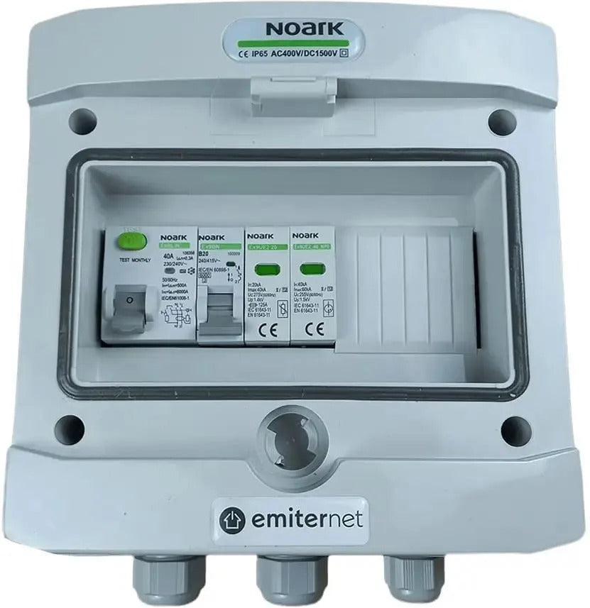 EMITER Switchgear EM-937N_DCAC - IP65, 2 PV Strings, 2840 g