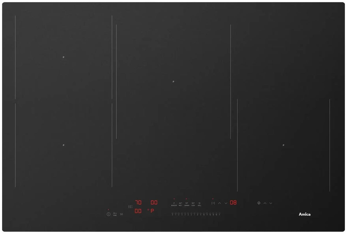 Amica Induction Hob PID7541PHTSU 3.0 HC BL MATT Built-in Hot Plate 910 mm