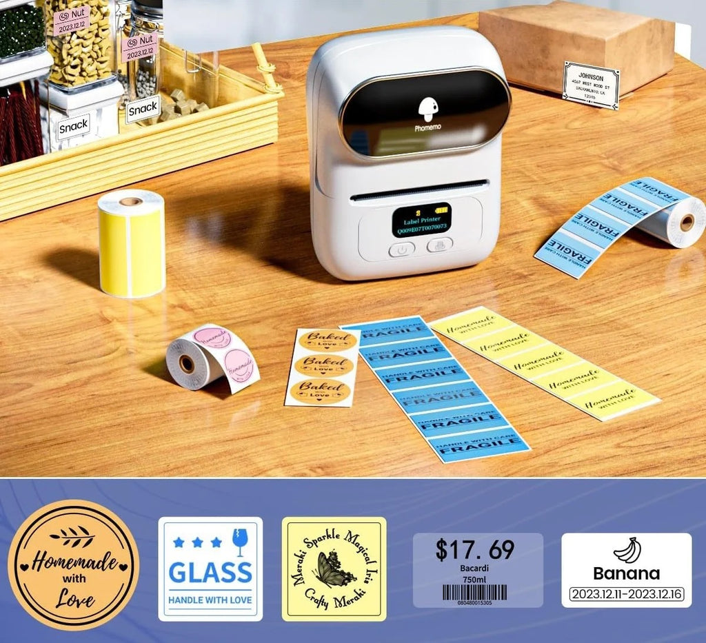 Extralink Mini Label Printer White
