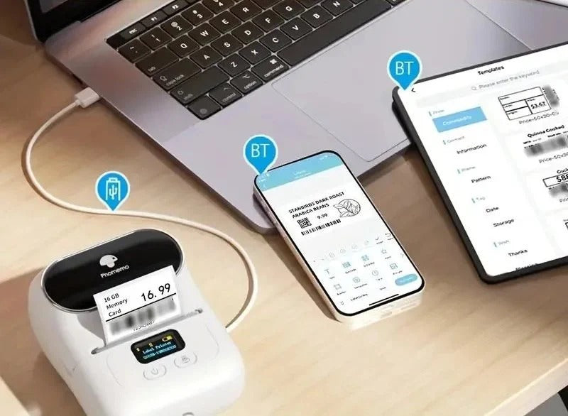 Extralink Mini Label Printer White