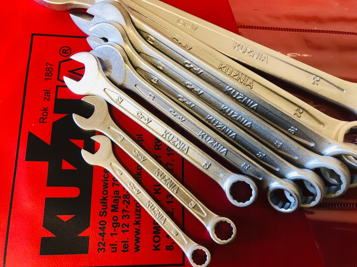 FORGE COMBINATION WRENCHES SET 9 pcs. 8-24mm Cr-V RWPn