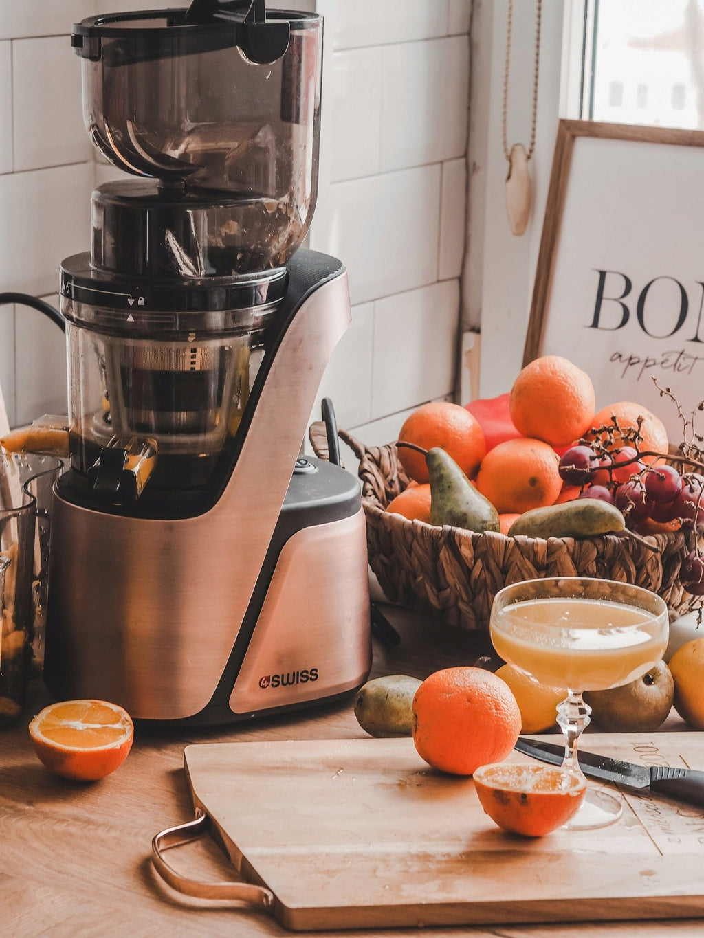 4SWISS Swan Slow Juicer Rose Gold BM105 | Model 46631
