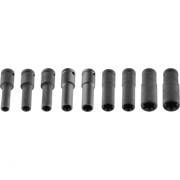 Impact Sockets 1/2   E10-E24  Set of 9  CrMo