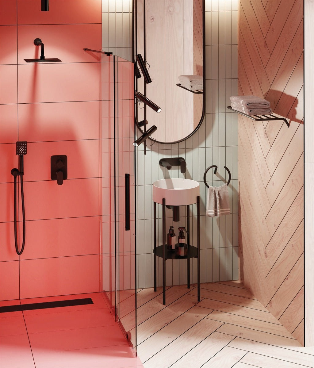 Deante Floor-Standing Bathroom Console Black Silia