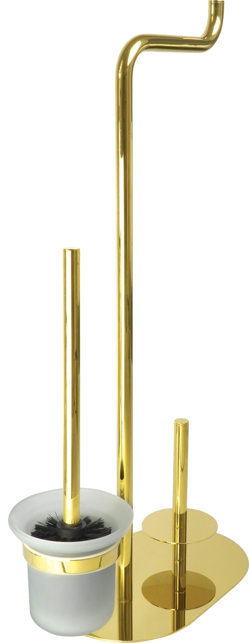 DEANTE Toilet Paper Holder with Brush - Gold - ADIZ732 3-Function