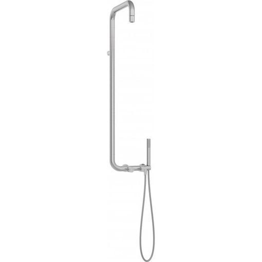 Deante Rain Shower Set Silia Brushed Steel Wall-Mounted