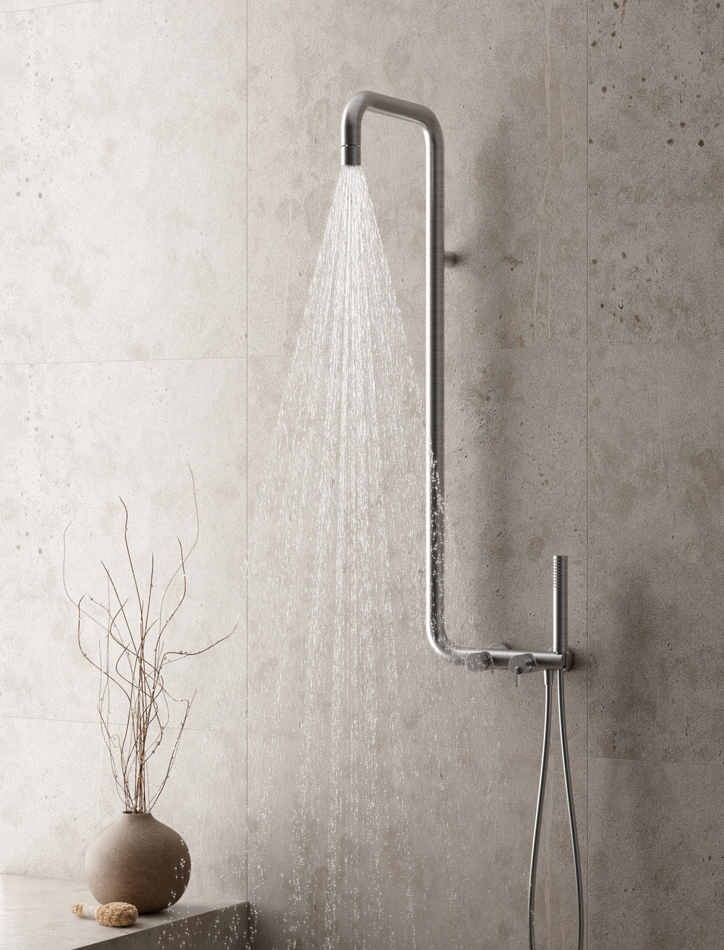 Deante Concealed Shower Set Matte Black Standard with Hand Shower NQSN9XK