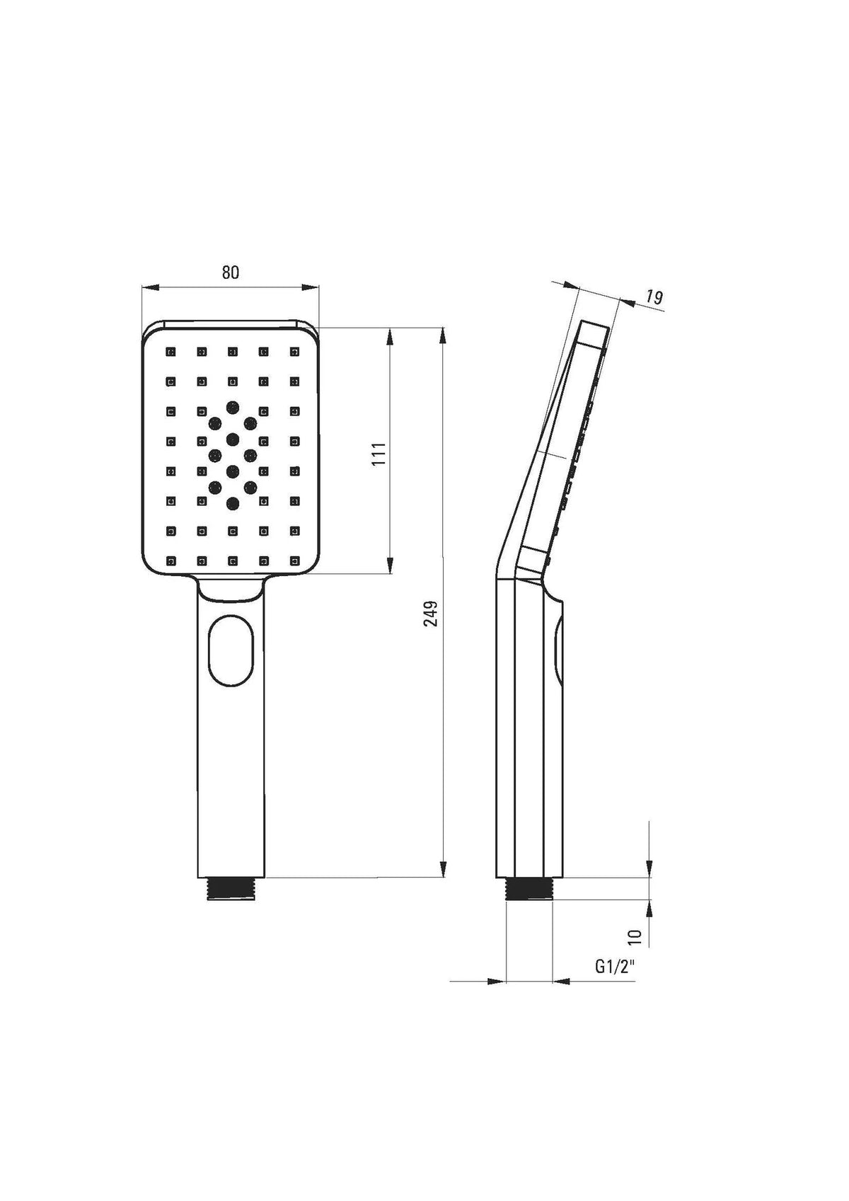 Deante Shower Set 3-Function Wall-Mounted Gold Alpinia NGAZ52K