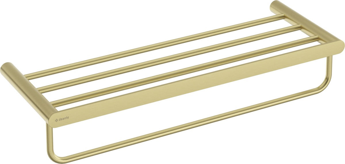 Deante Gold Slatted Shelf for Cosmetics Bathroom