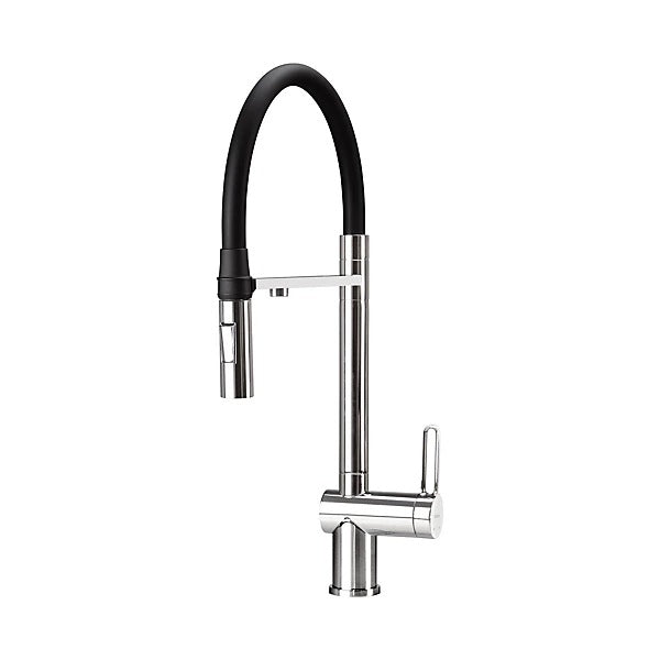 Deante Kitchen Faucet Magnetic Silver/Black Flexible Spout BRM 075M
