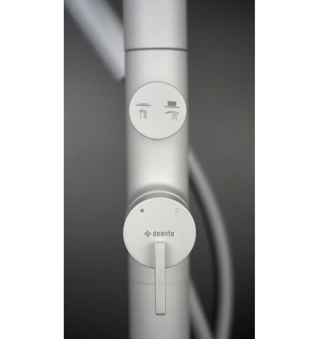 Deante Freestanding Bath Faucet with Shower Set Brass Alabaster BQS A17N