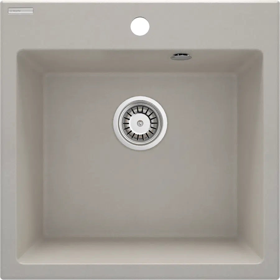 Deante Granite Sink with 1-Bowl Faucet and Drainer