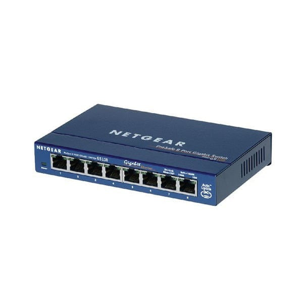 NETGEAR GS108GE network switch Unmanaged Gigabit Ethernet (10/100/1000) Blue