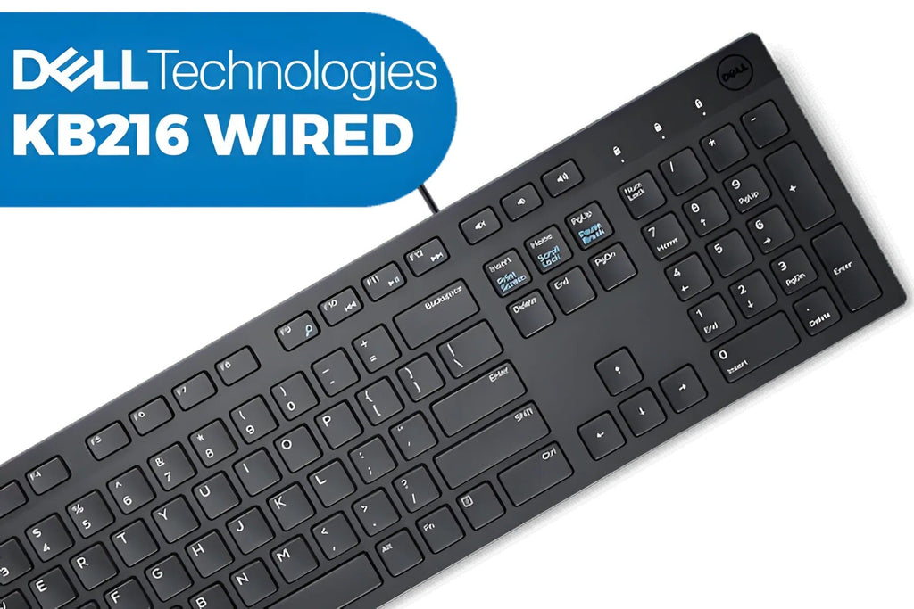 Dell QuietKey Keyboard KB216 USB 580-ADHK