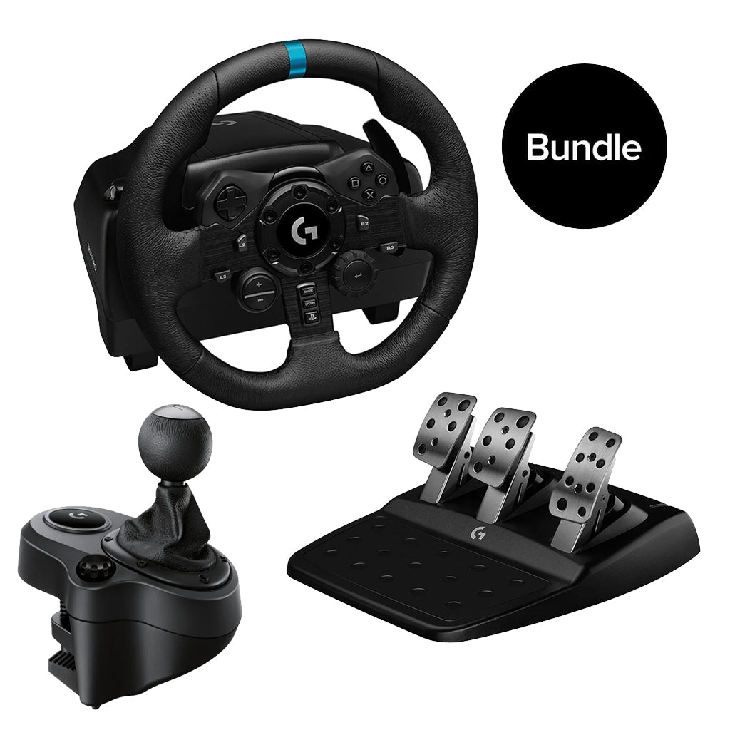 Logitech G923 Steering Wheel for PS5/PS4/PC + Shifter for G29, G920 | Model: 41361