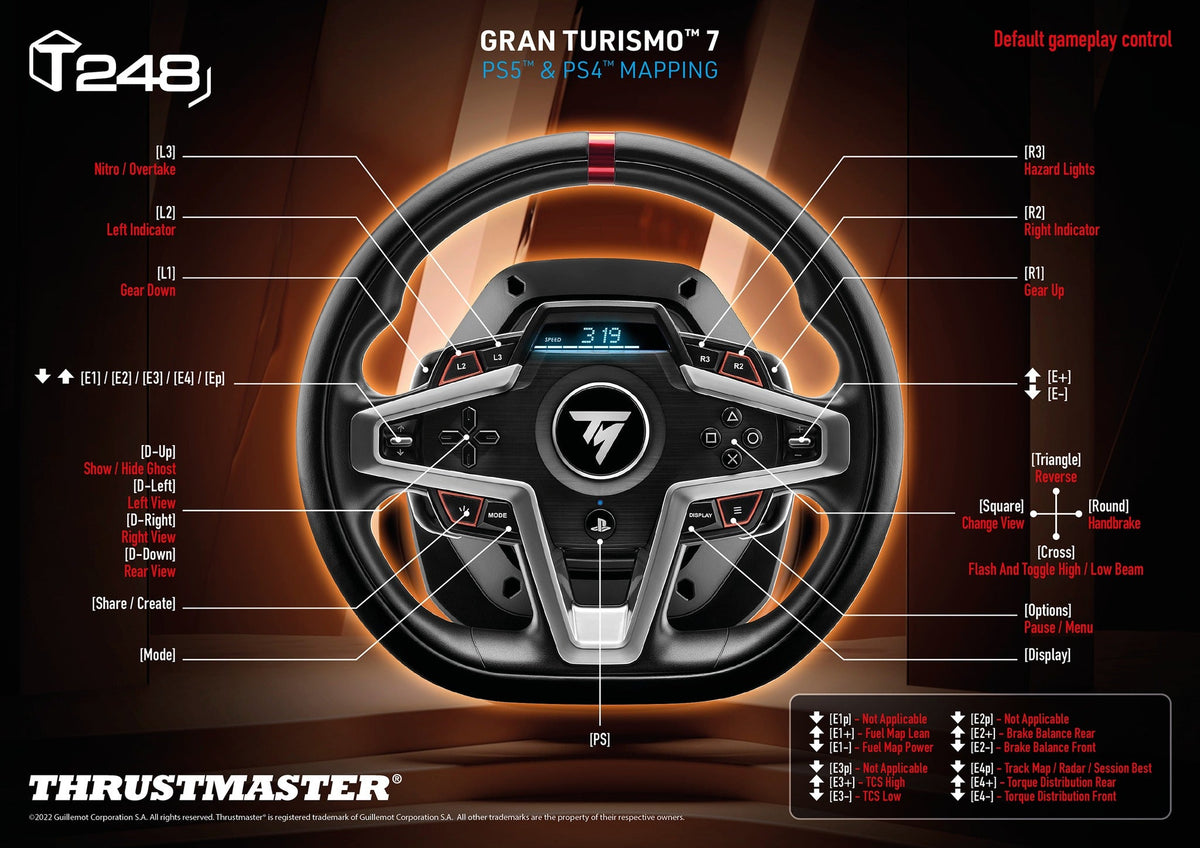 Thrustmaster T248 Racing Wheel for Xbox, PC + Shifter TH8A