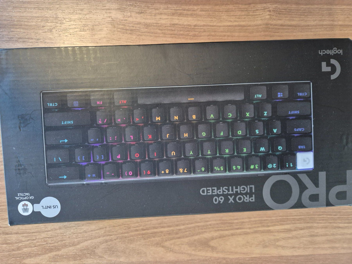 Logitech Pro X 60 Lightspeed GX Brown Keyboard + G PRO X SuperLight 2 | Model: 920-011911,910-006630