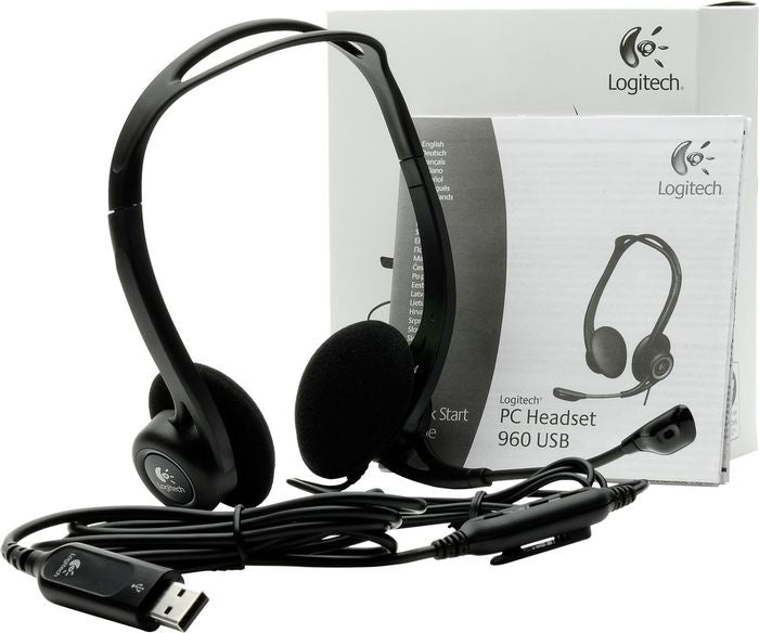 Logitech Headphones PC960 + C270 | Model 46952