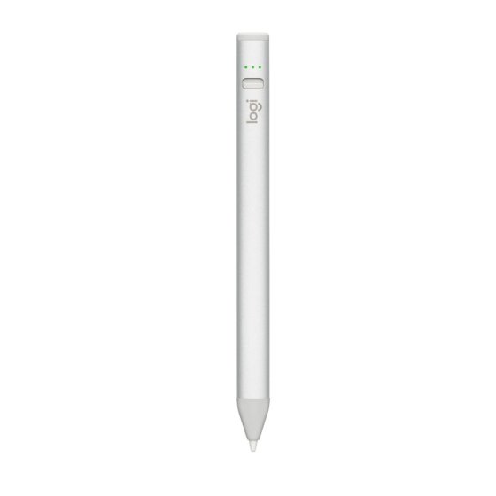 Logitech Crayon Stylus - SILVER (914-000074) + Combo Touch Case for iPad (10th gen) Grey (920-011441)