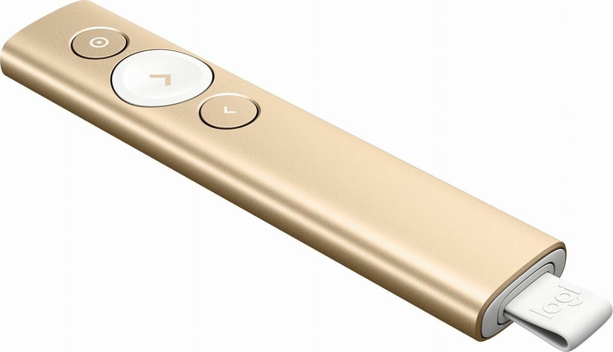 Logitech Spotlight Presentation Remote Gold + MX Anywhere 3S Graphite | Model 910-004862,910-006929
