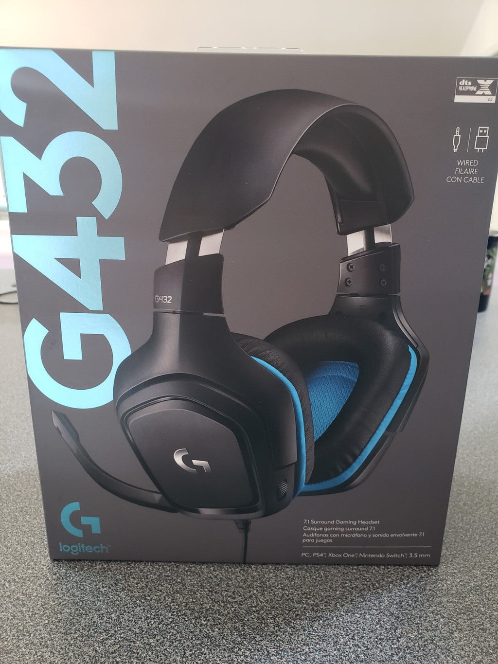 Logitech G432 Blue Headphones | Model 981-000770