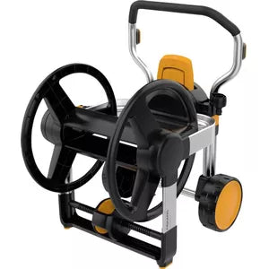 Fiskars Trolley XL, Handheld Reel for Irrigation Hoses, Empty, 360° Rotation FS1062257