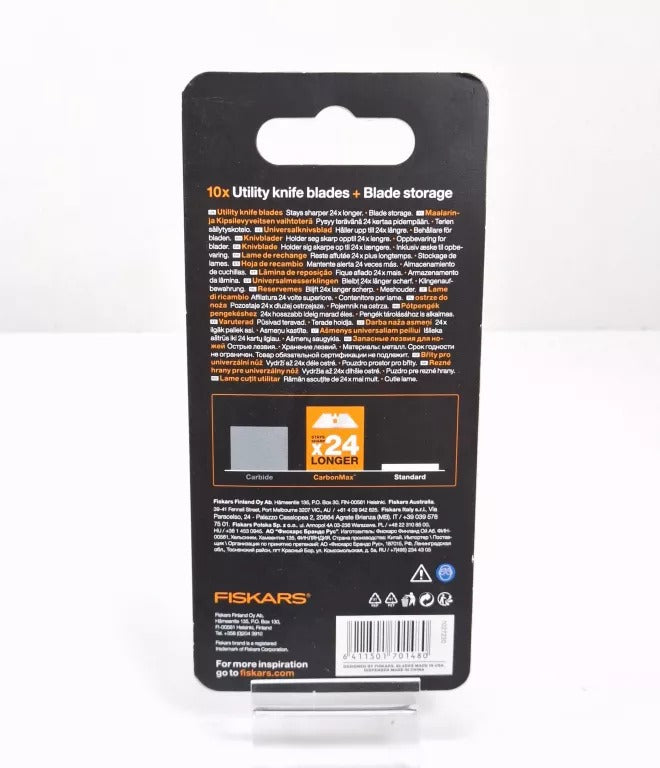 Fiskars 1027230 CarbonMax Universal Knife Blade, 10 pcs.