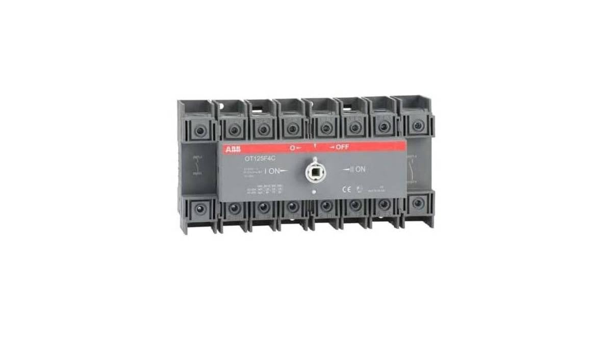 ABB OT125F4C - 4-Pole 125A Load Changeover Switch - Without Handle 1SCA105054R1001