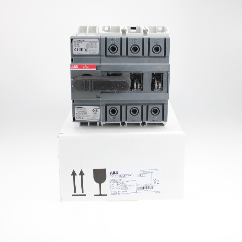ABB OT160G03K - Load Break Switch - 16 A to 4000 A - Up to 1000 V AC 1SCA138208R1001