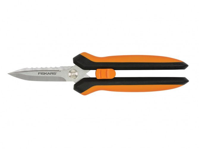 Fiskars Multi-Purpose Garden Shears 20.6 cm Stainless Steel Blades Black/Orange SP-320 (1063328)