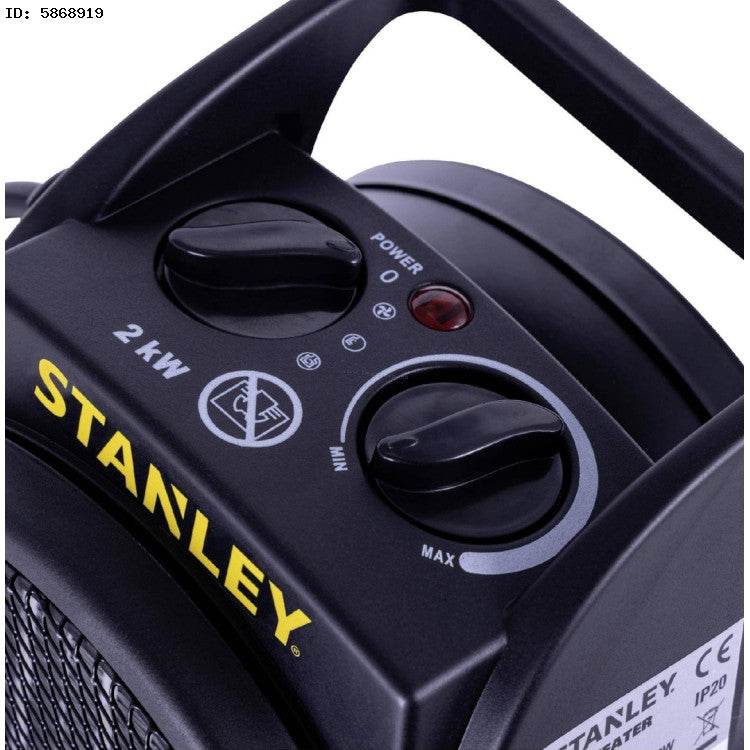 Stanley SXJH002000E 2000W Heater for 20 m² - Black/Yellow (SXJH002000E)
