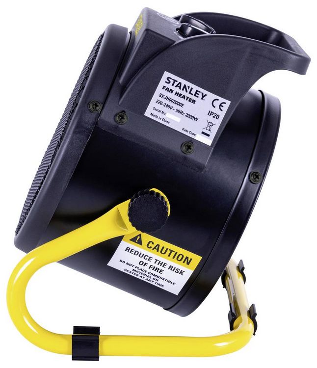 Stanley SXJH002000E 2000W Heater for 20 m² - Black/Yellow (SXJH002000E)