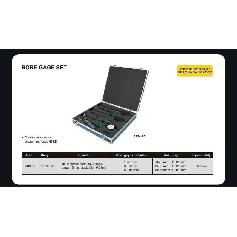 MEDIAN CLOCK MDHC Dial Gauge Set 18-160 mm