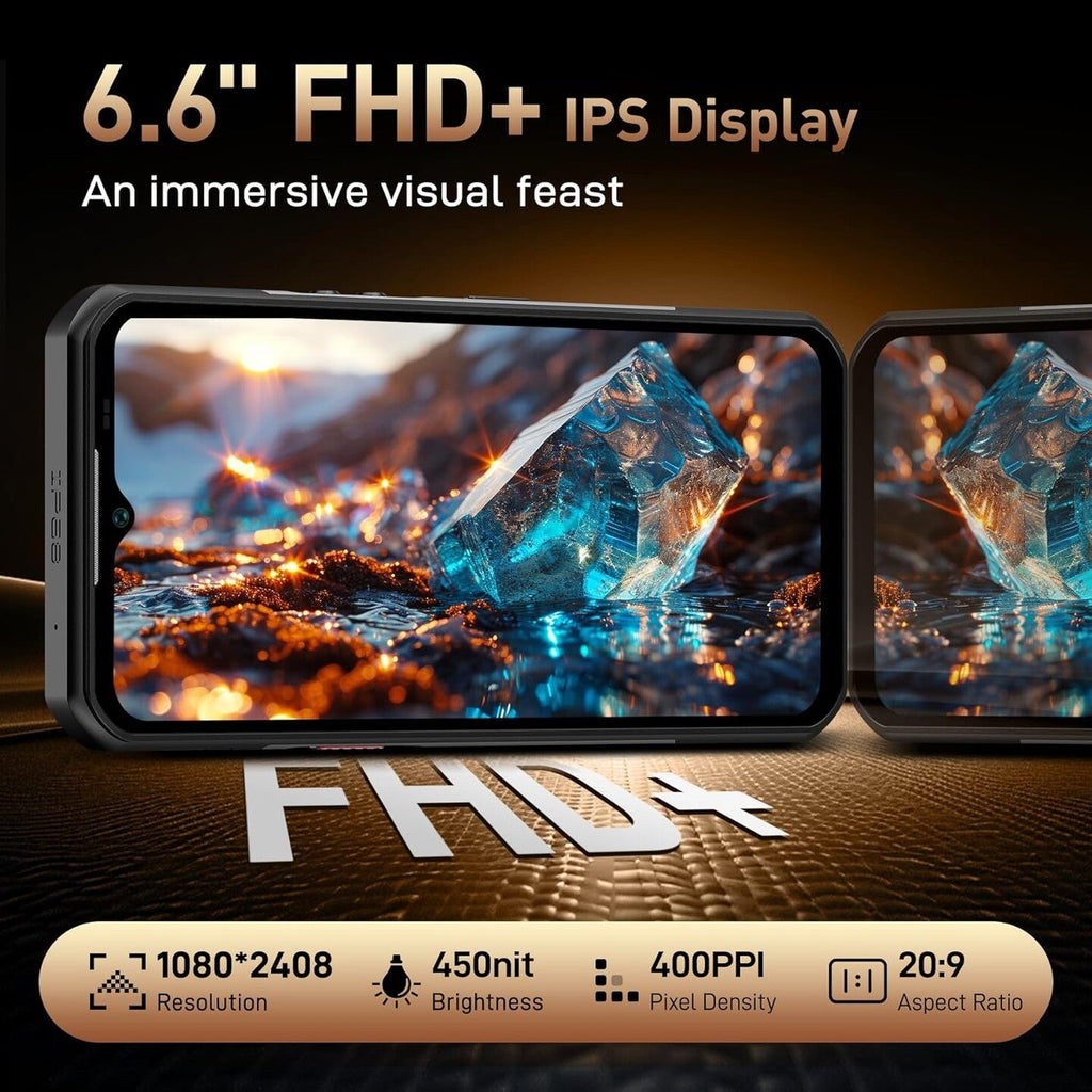 OUKITEL WP39 Pro 6.52" Smartphone 12GB 512GB 11000mAh Gold WP39Pro-GD/OL