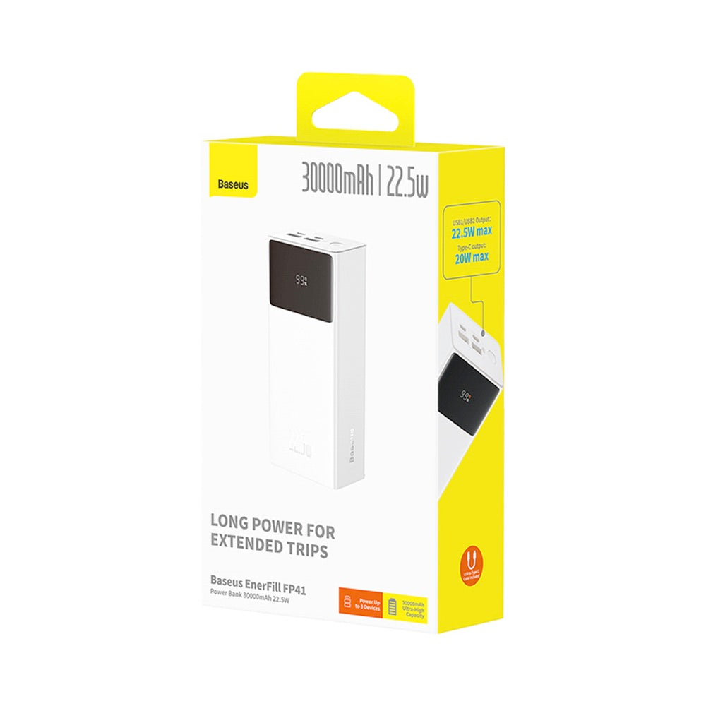 Baseus Powerbank EnerFill FP41 30000mAh 22.5W White