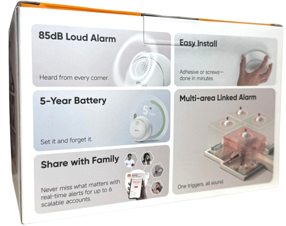 imou ZSM1 Kit-EU-3 - Smart Smoke Detector - 3pcs - EN 14604 Certified