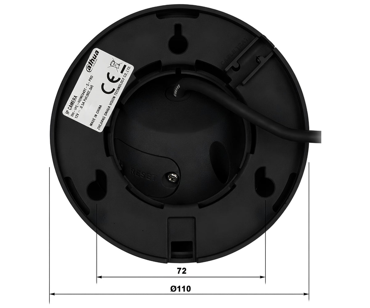 DAHUA IPC-HDW2849T-S-LED-0280B-PRO-BLACK Camera | Model: 6937552487505