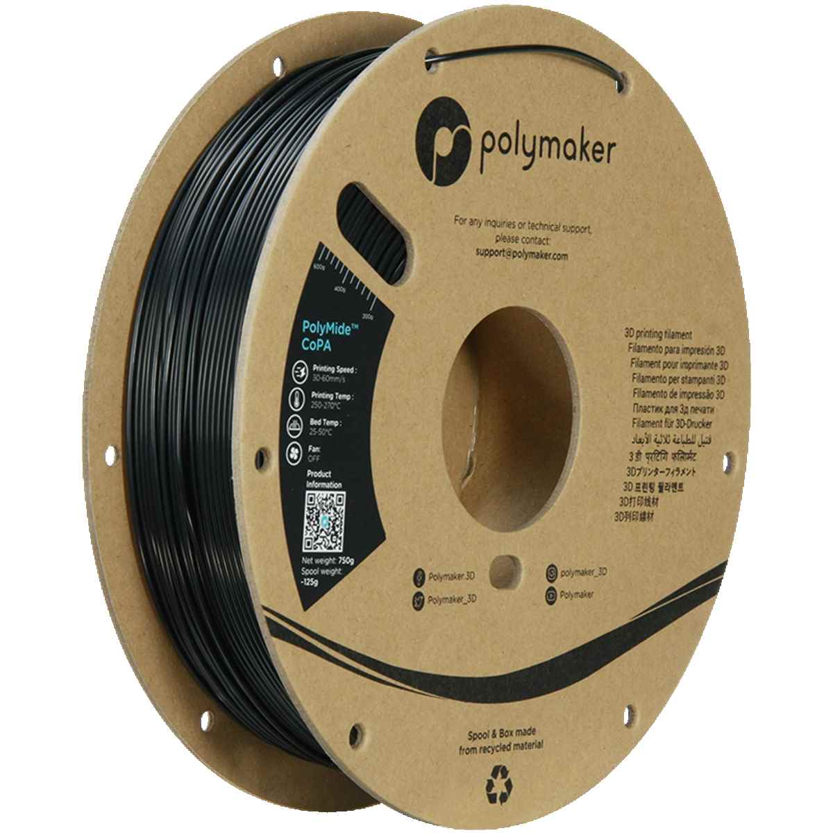 POLYMAKER Panchroma PLA Silk Filament Peridot Green 1.75 mm 1 kg 3D-Drucker
