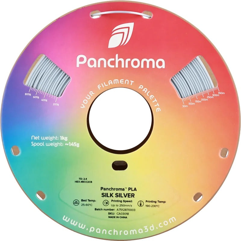 Polymaker CA3018 Panchroma PLA Silk Silver 1.75 mm 1 kg CA03018