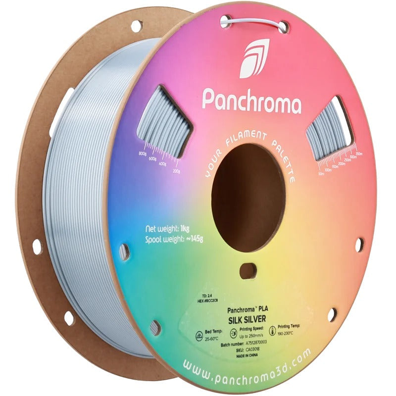 Polymaker CA3018 Panchroma PLA Silk Silver 1.75 mm 1 kg CA03018