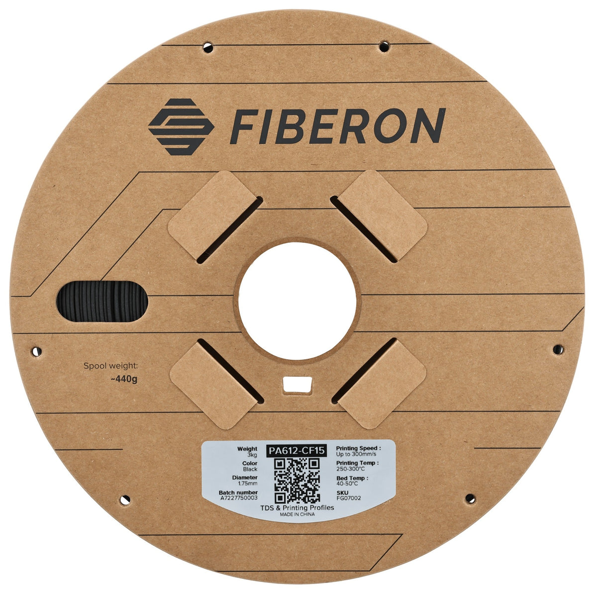 Polymaker FG07002 Fiberon PA612-CF15 Filament 1.75 mm 3000 g