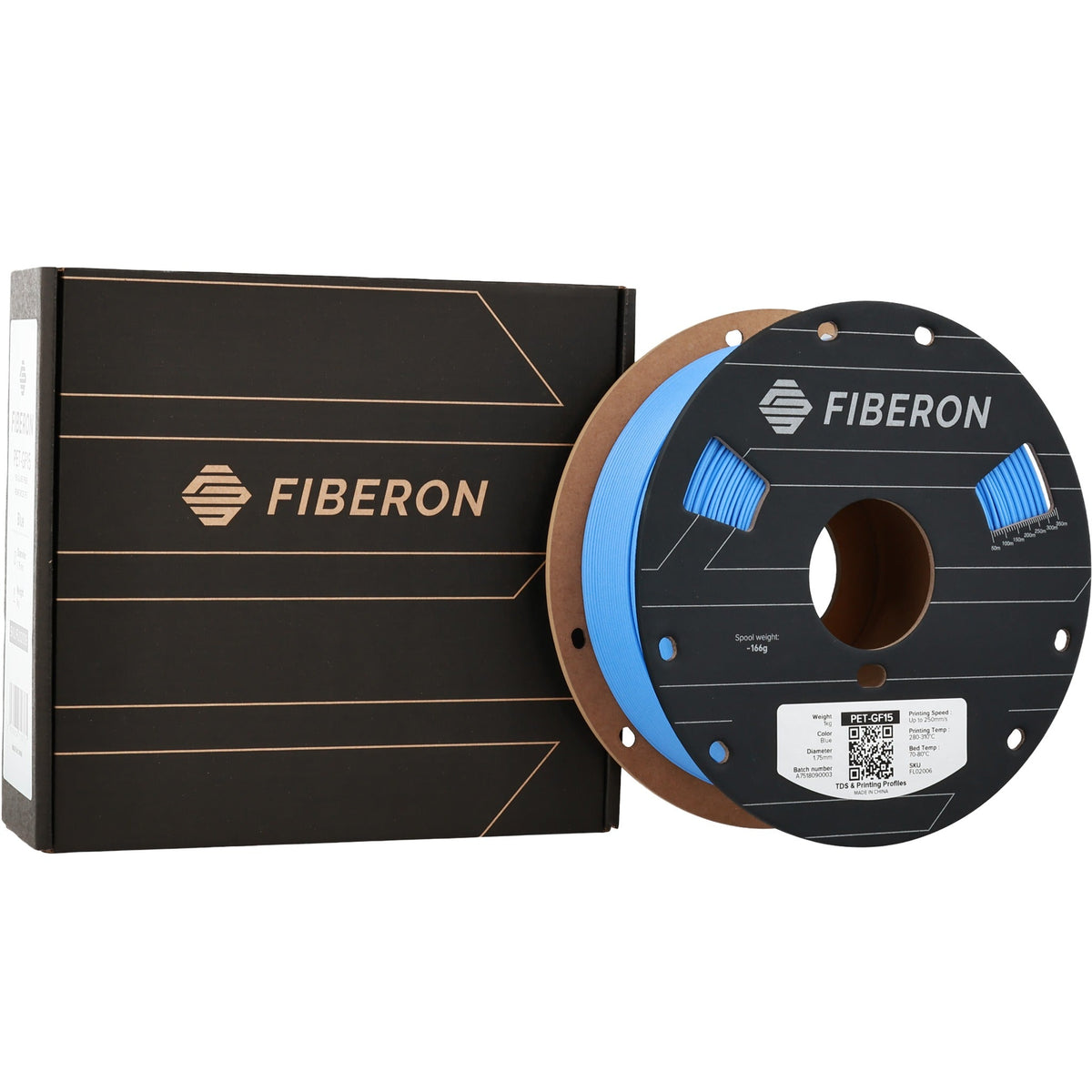 POLYMAKER FIBERON - PET-GF15 1.75 mm - Blue - 0.5 kg - 3D Filament - FL02006