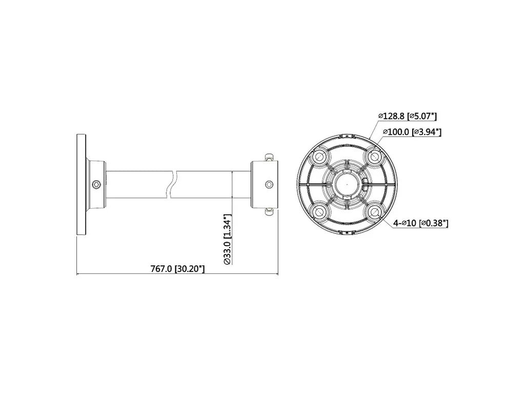 DAHUA Ceiling Mount PFB220C-B Monitor Bracket 3787 g
