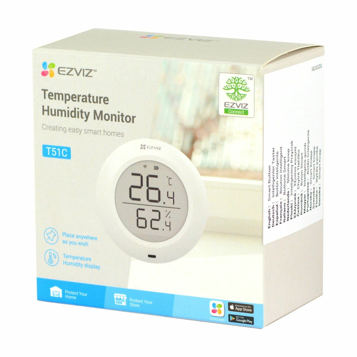 EZVIZ Temperature & Humidity Sensor CS-T51C