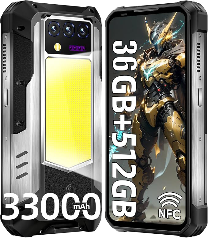 OUKITEL WP100 Rugged Smartphone 6.8" 12GB RAM 512GB Storage 33000mAh