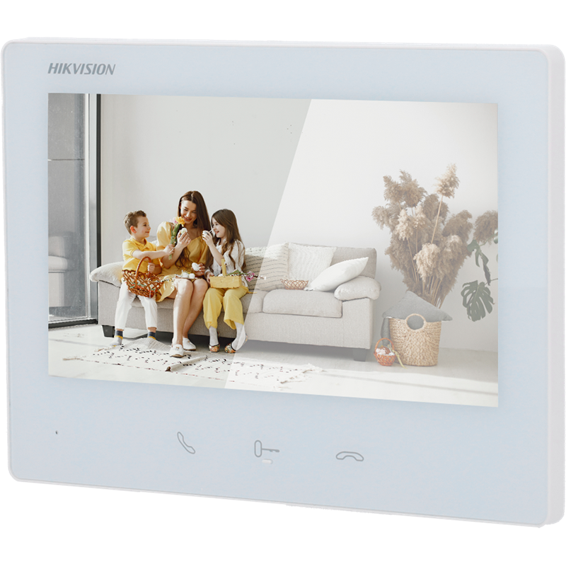 Hikvision 2 Wire Video Doorbell Monitor DS-KH7300EY-WTE2 White